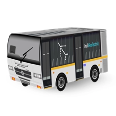 Standard Airline Style Bus Gift Box | Personalize with Your Logo and Name-White